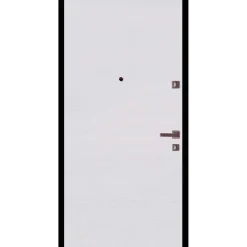 Porta blindata Externa 90x210 cm noce medio apertura dx