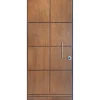 Porta blindata Externa 80x200 cm noce medio apertura sx