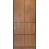 Porta blindata Externa 80x210 cm noce medio apertura dx