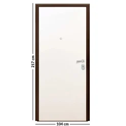 Porta blindata Light 90x210 cm noce apertura dx