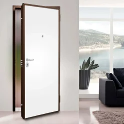 Porta blindata Light 90x210 cm noce apertura sx