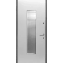 Porta blindata Lighting 210x90 cm bianca apertura dx