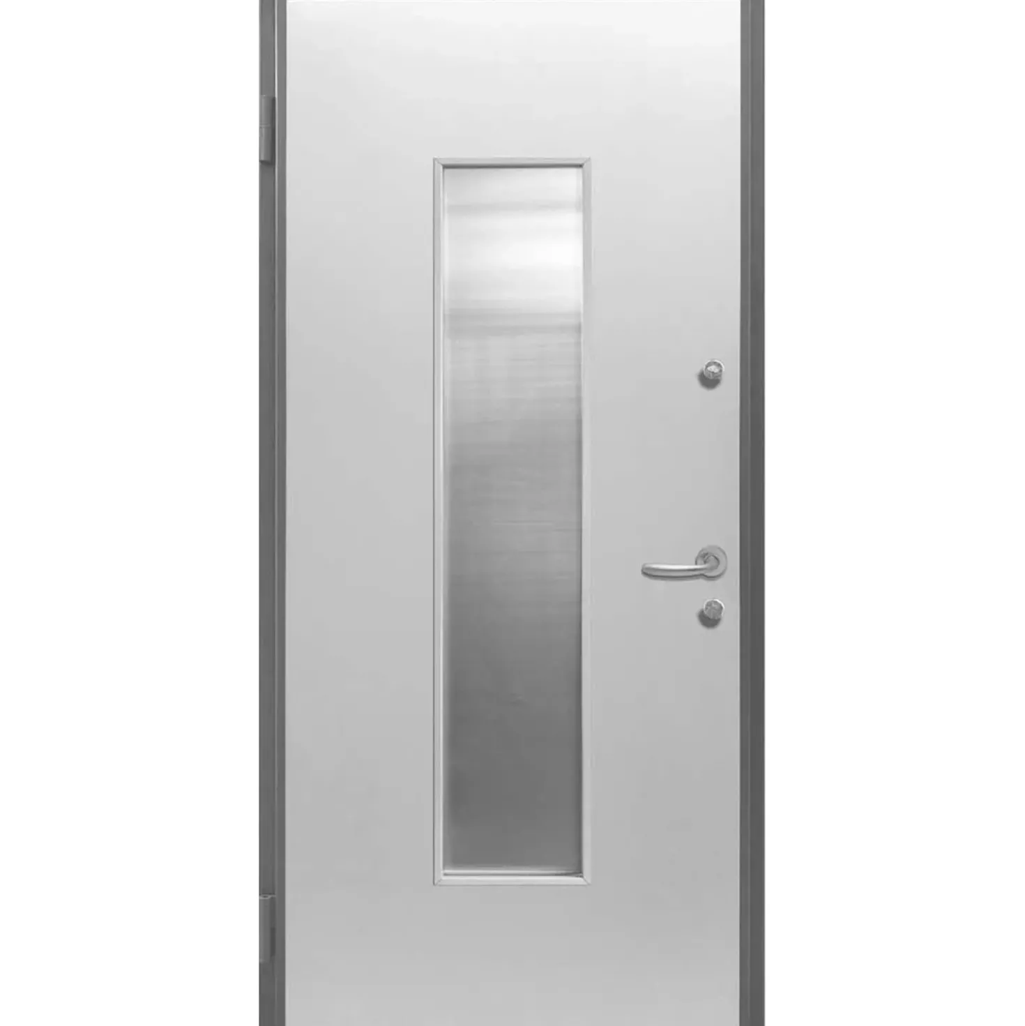 Porta blindata Lighting 210x90 cm bianca apertura dx