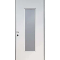 Porta blindata Lighting 210x90 cm bianca apertura dx