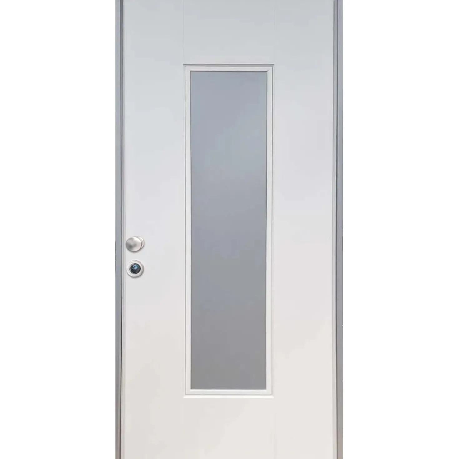 Porta blindata Lighting 210x90 cm bianca apertura dx
