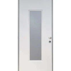 Porta blindata Lighting 210x80 cm bianca apertura sx