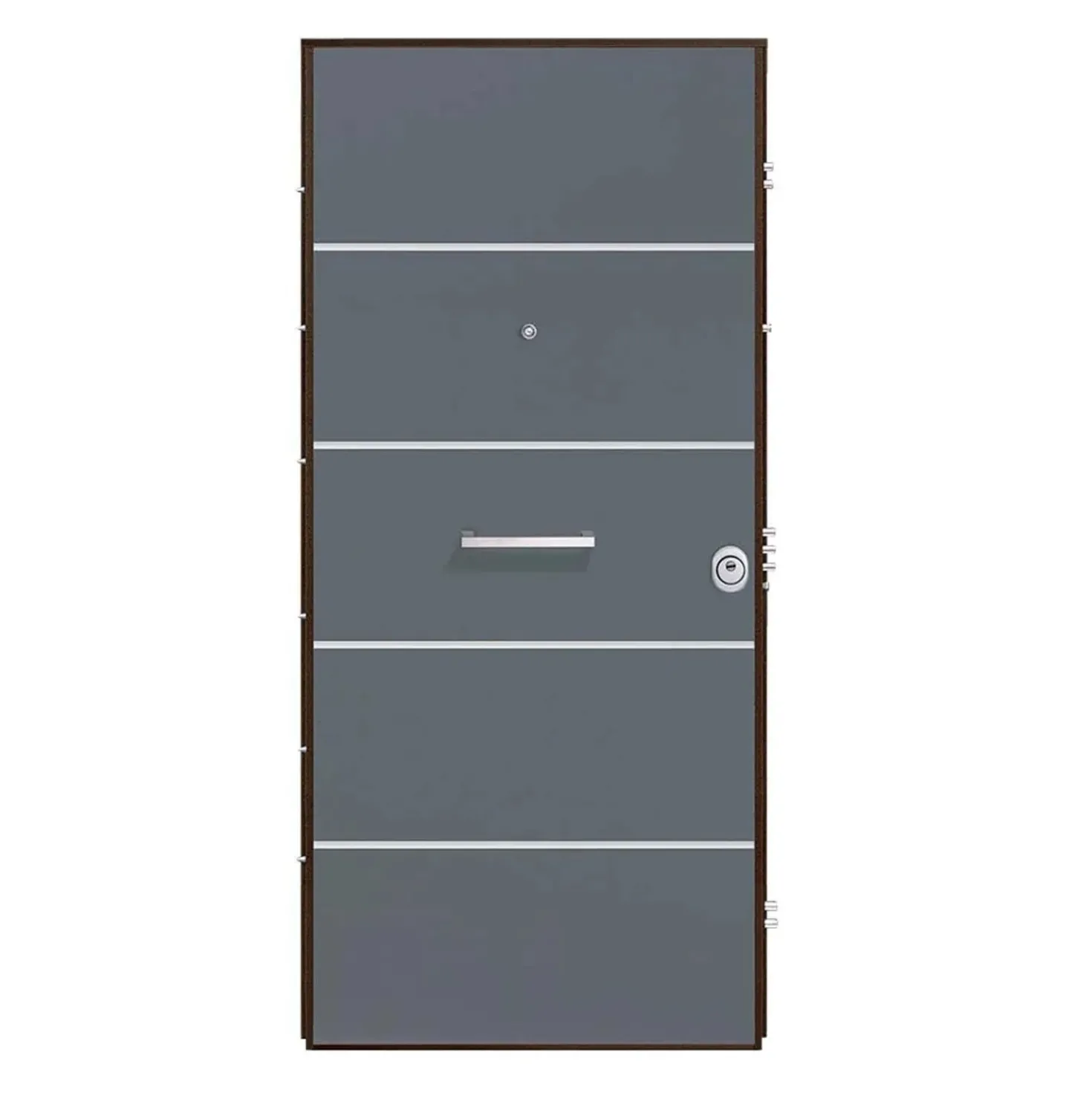 Porta blindata Super Gray 90x210 cm grigia apertura sx