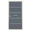 Porta blindata Super Gray 90x210 cm grigia apertura dx