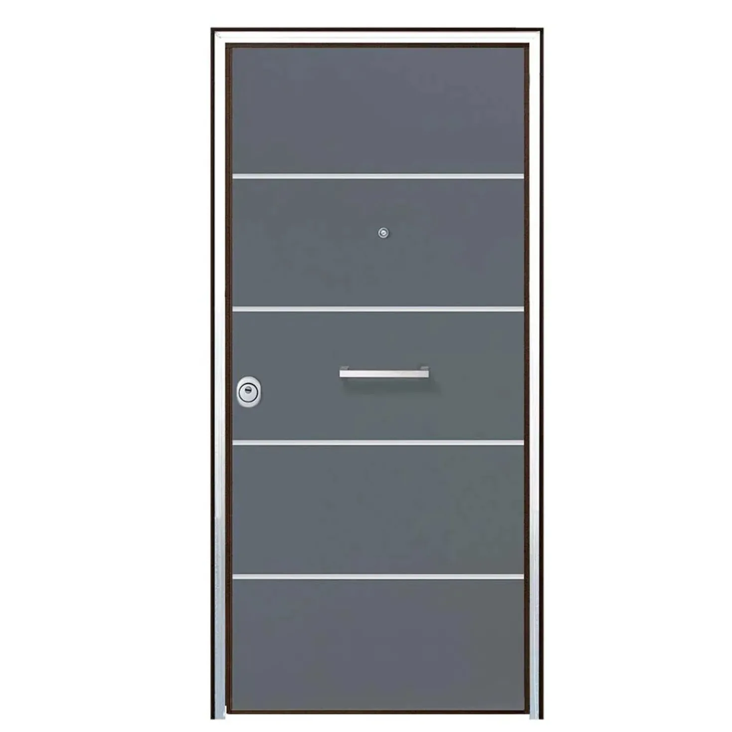Porta blindata Super Gray 90x210 cm grigia apertura dx