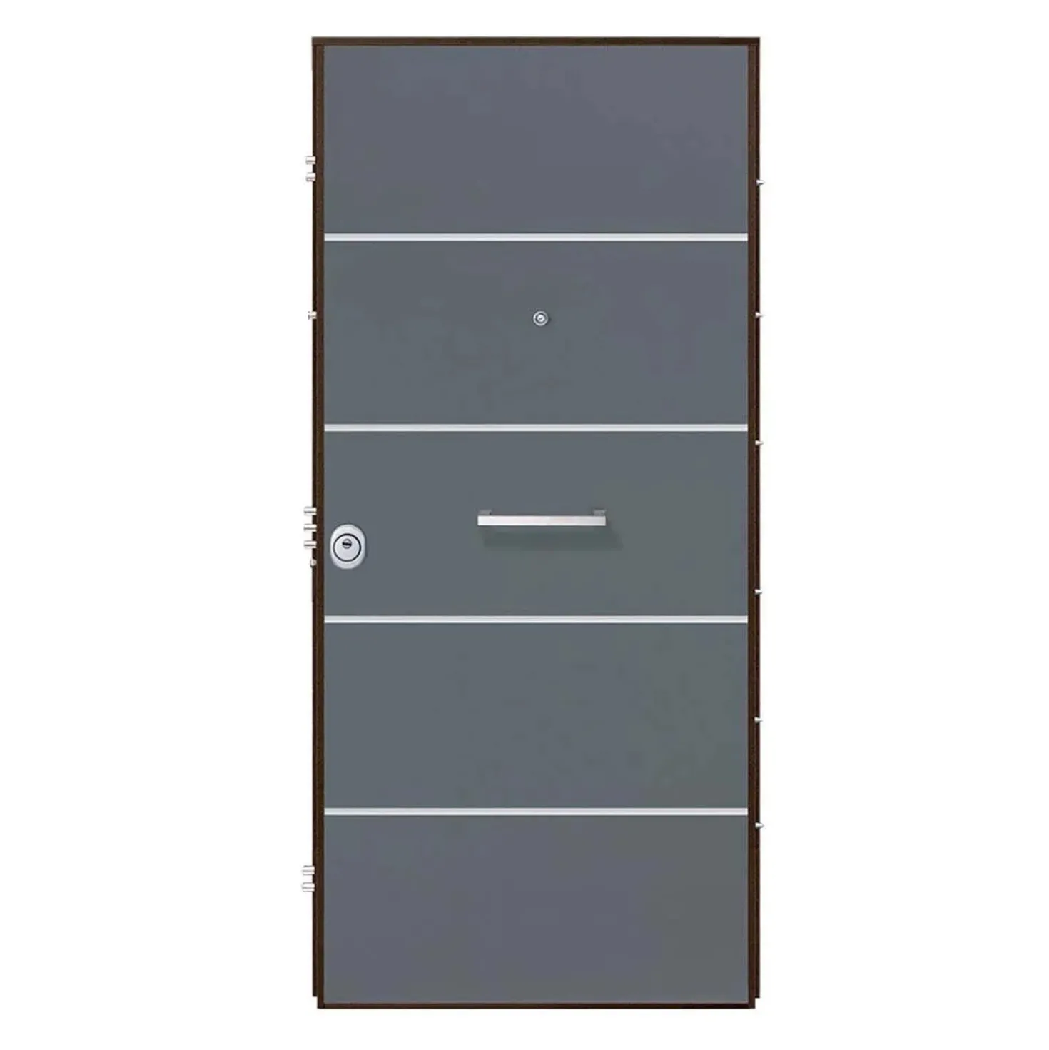 Porta blindata Super Gray 90x210 cm grigia apertura dx