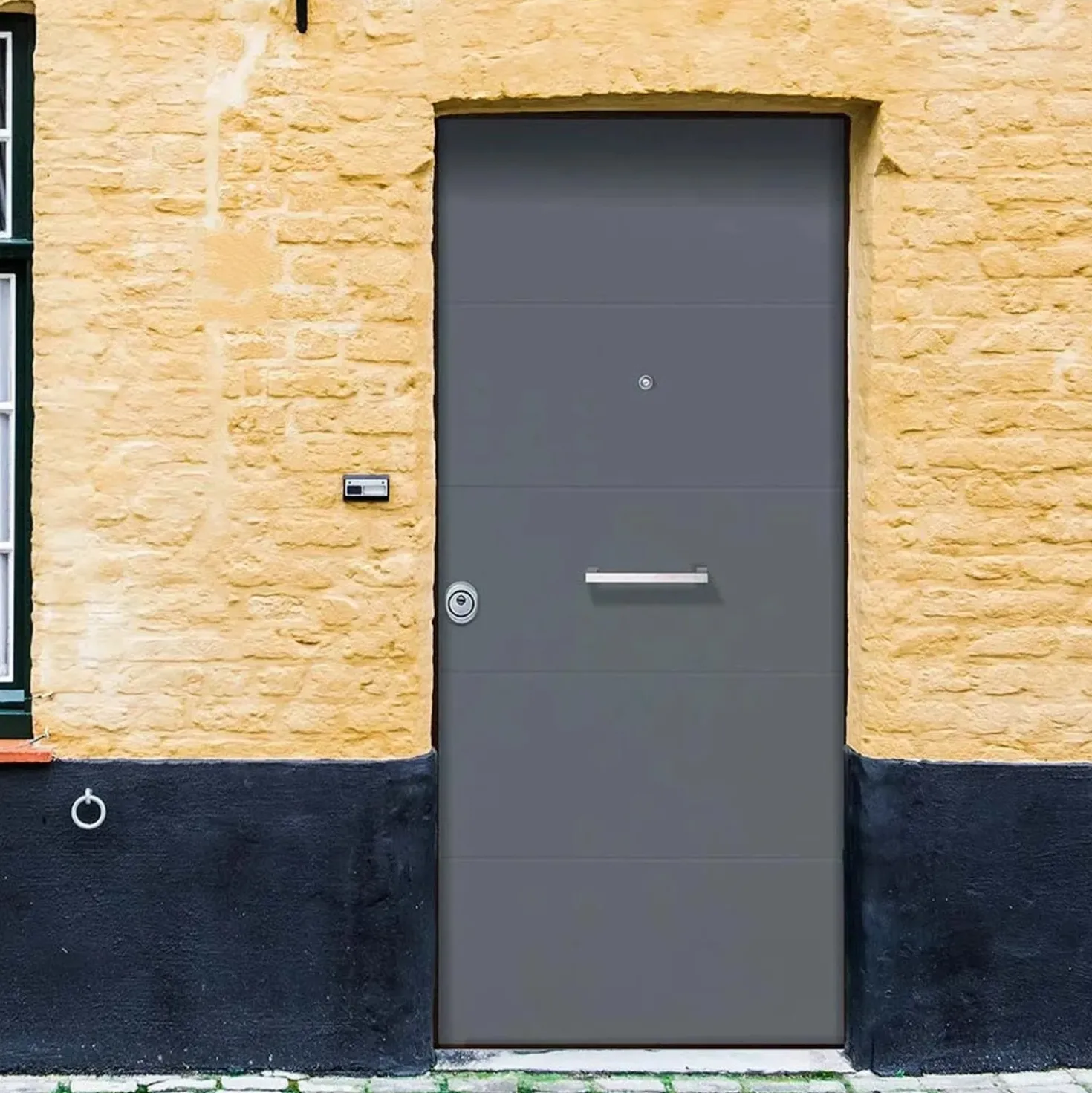 Porta blindata Super Gray 90x210 cm grigia apertura dx
