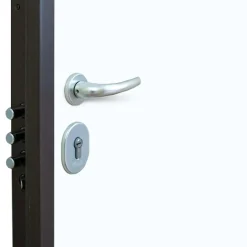 Porta blindata Super Noce 90x210 cm noce apertura sx