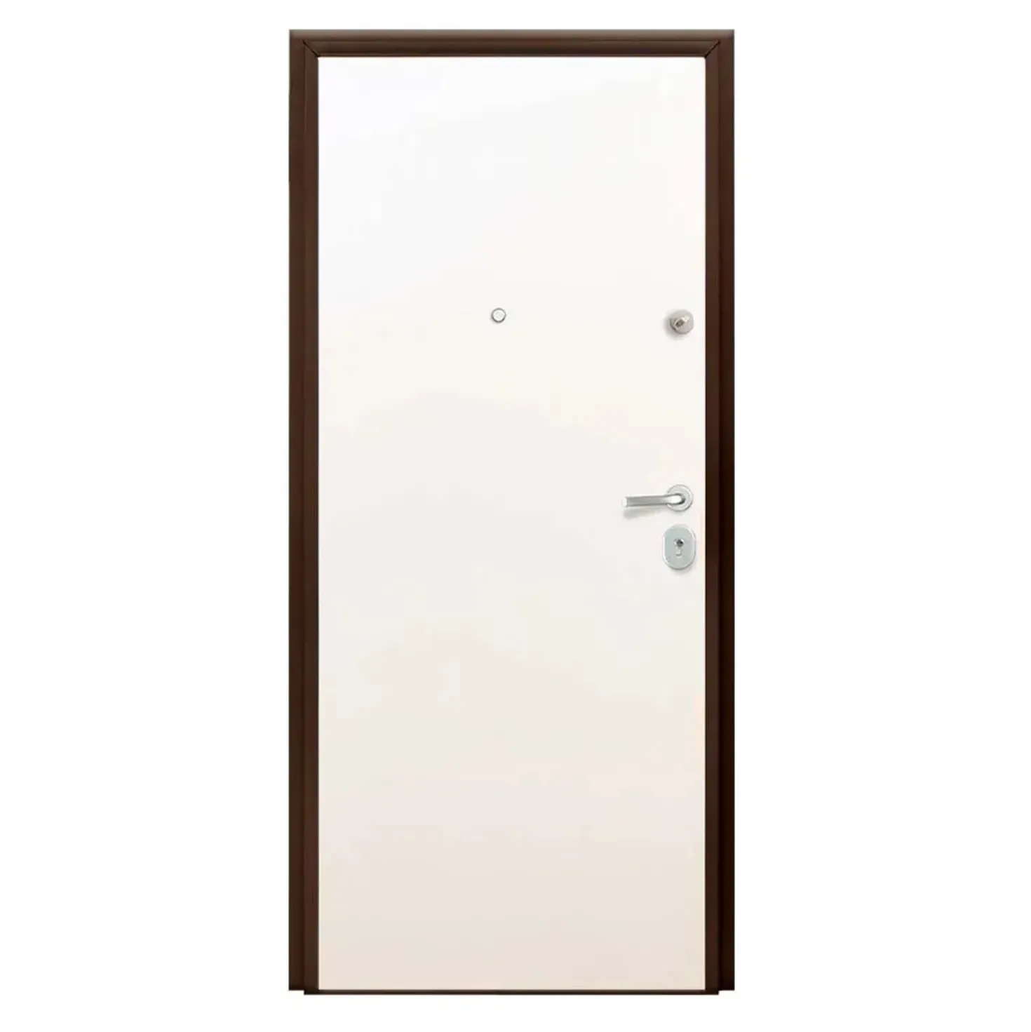 Porta blindata Super Noce 90x210 cm noce apertura dx