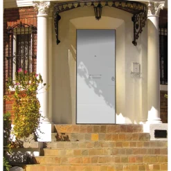Porta blindata Super 90x210 cm bianca apertura sx