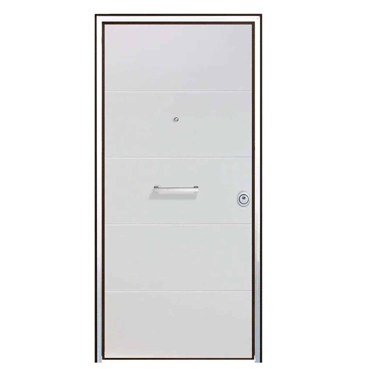 Porta blindata Super 90x210 cm bianca apertura sx