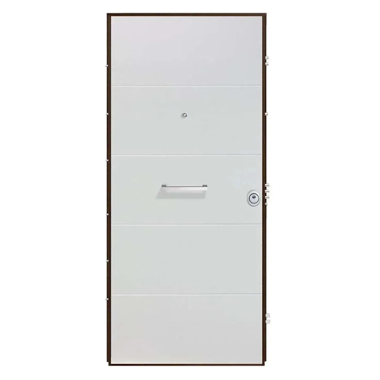 Porta blindata Super 90x210 cm bianca apertura sx
