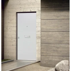 Porta blindata Super 90x210 cm bianca apertura dx