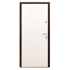 Porta blindata Super 90x210 cm bianca apertura dx