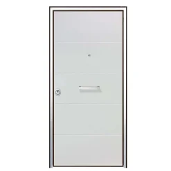 Porta blindata Super 90x210 cm bianca apertura dx