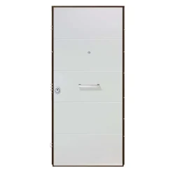 Porta blindata Super 90x210 cm bianca apertura dx