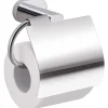 Porta carta igienica con coperchio Bernina cromo