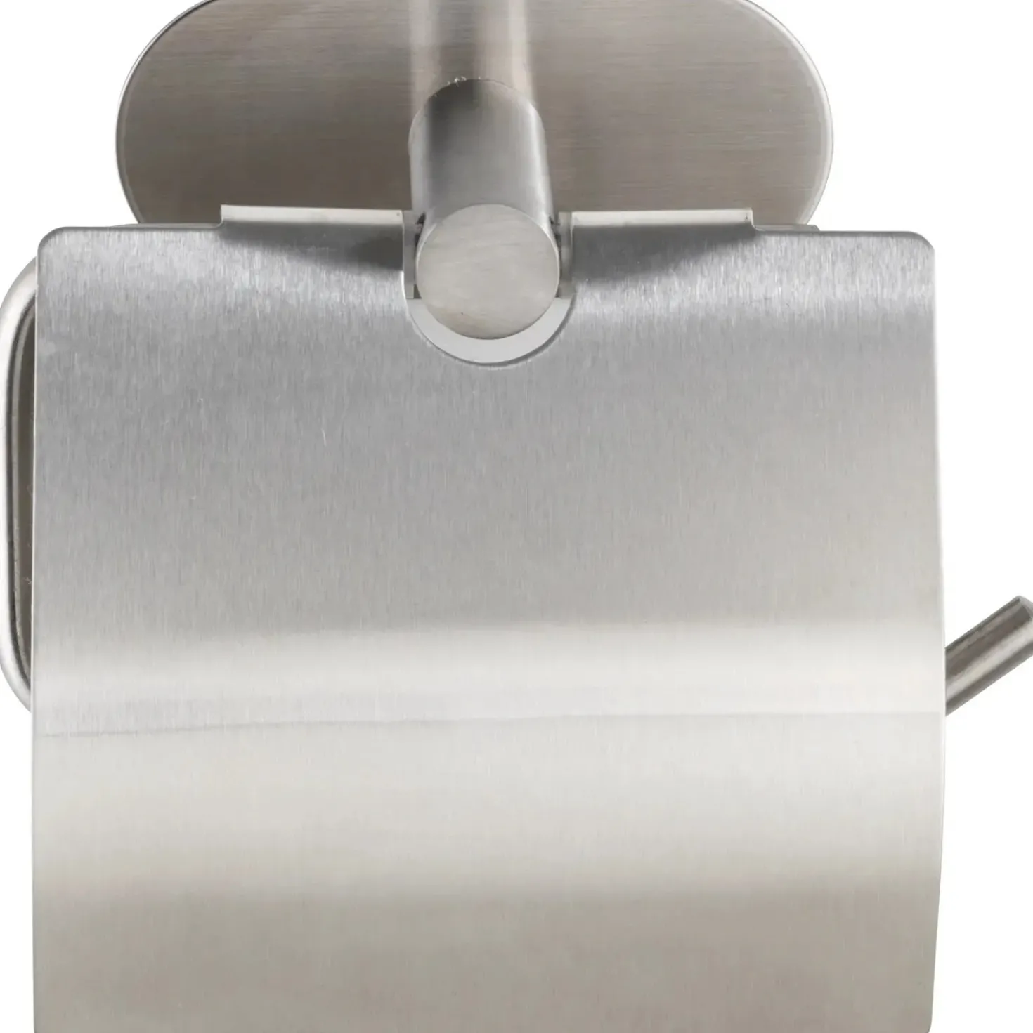 Porta carta igienica con coperchio Wenko Turbo-Loc Orea acciaio inox opaco