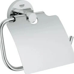 Porta carta igienica con coperchio Grohe Essentials cromo