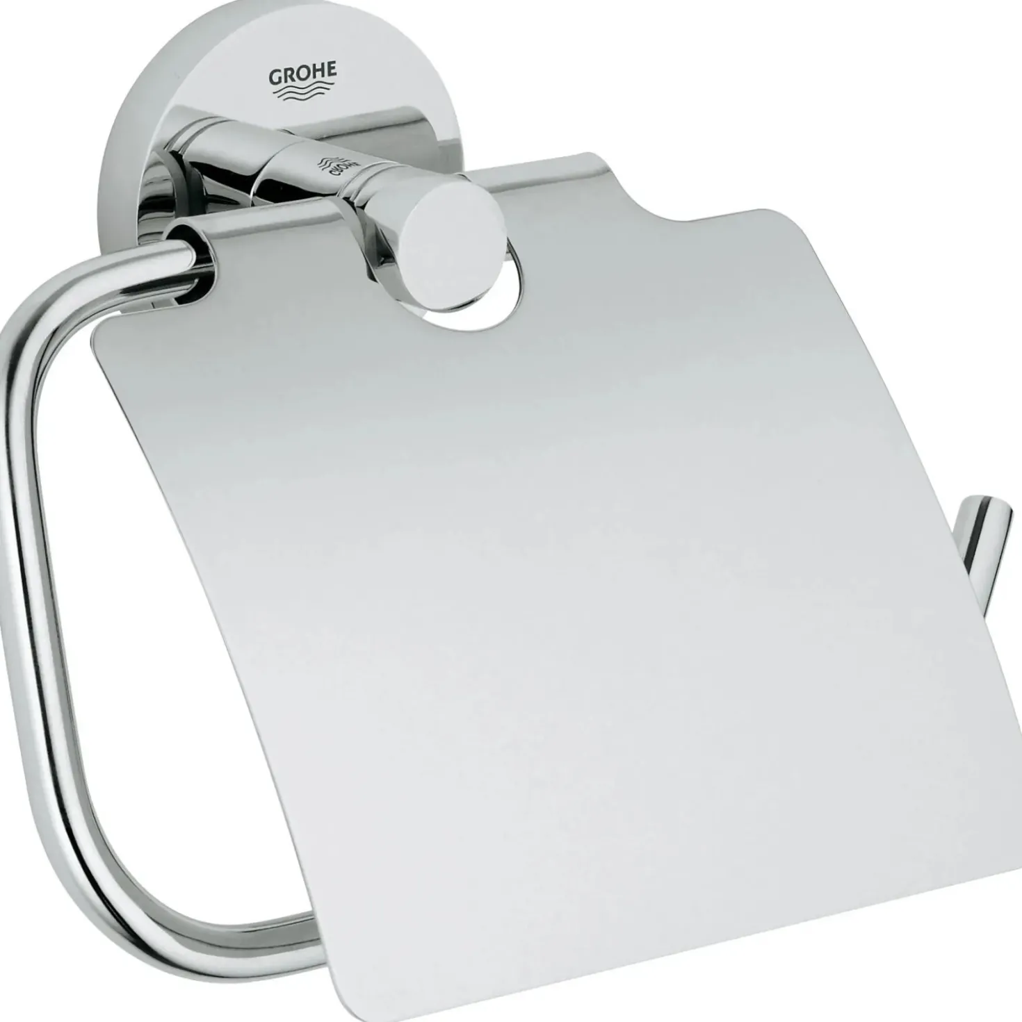 Porta carta igienica con coperchio Grohe Essentials cromo