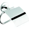 Porta carta igienica con coperchio One Duo cromo
