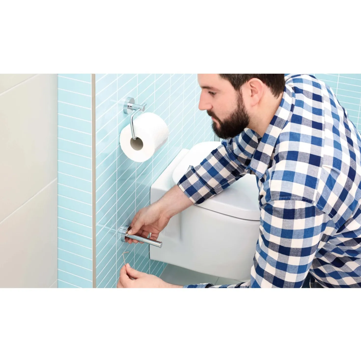Porta carta igienica Smooz SO234 cromo
