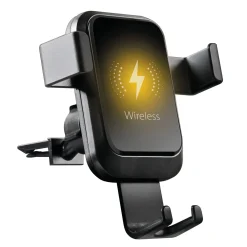 Porta cellulare auto Graviton Wireless con ricarica wireless nero