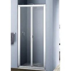 Porta doccia a soffietto Platz 95 cm 190 H bianco e sintetico
