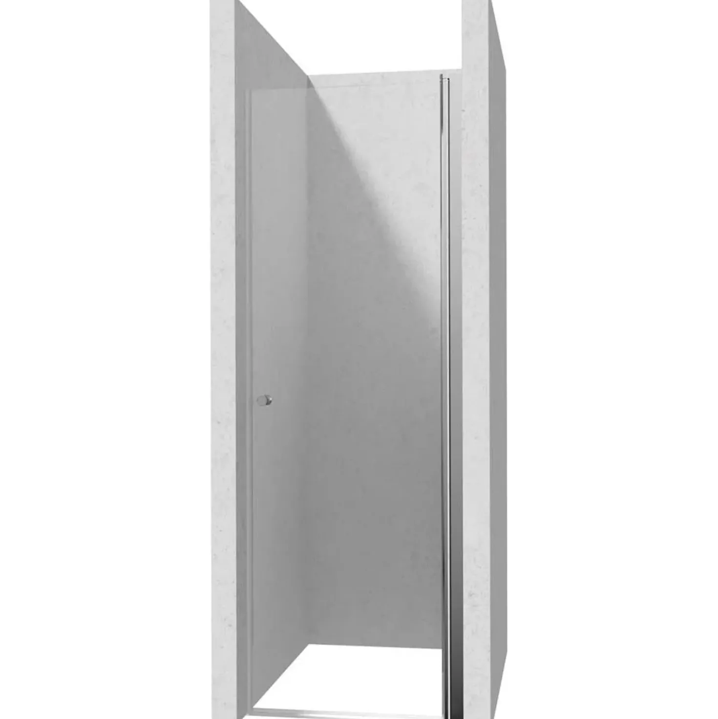 Porta doccia battente Idrostile 60x200 cm Cromo