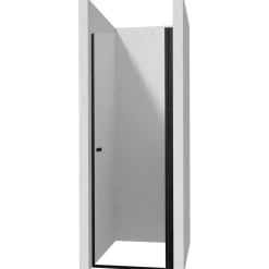 Porta doccia battente Idrostile 60x200 cm Nero