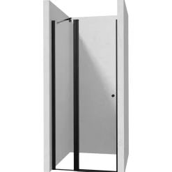 Porta doccia girevole Idrostile 90x200 cm Nero
