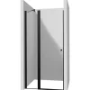 Porta doccia girevole Idrostile 120x200 cm Nero