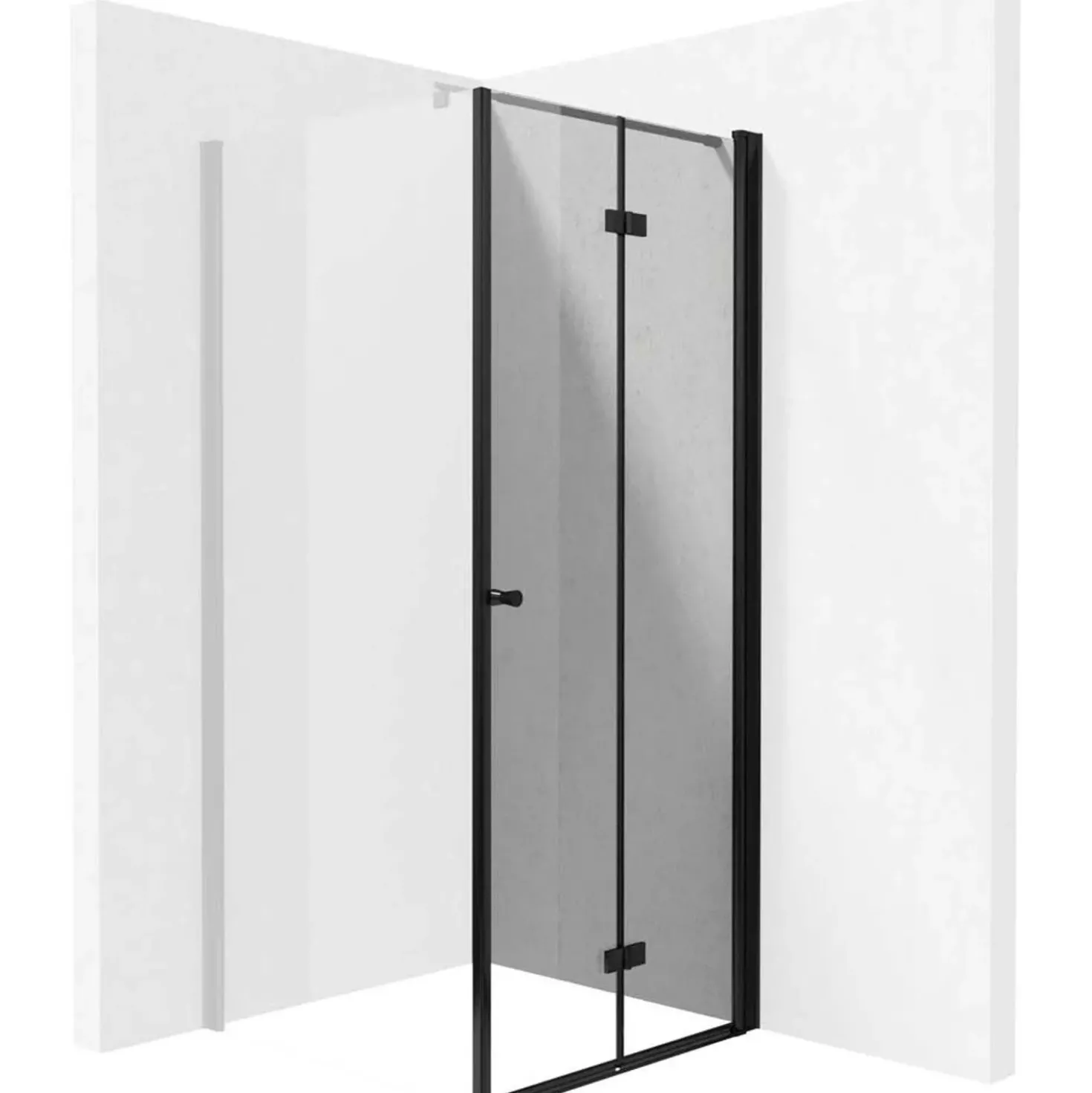 Porta doccia pieghevole Idrostile 1000x2000 mm nero