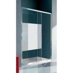 Porta doccia scorrevole Italia 97-101 cm in vetro serigrafato 6 mm