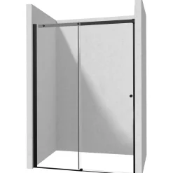 Porta doccia scorrevole Idrostile 170x200 cm Nero
