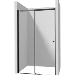 Porta doccia scorrevole Idrostile 150x200 cm Nero