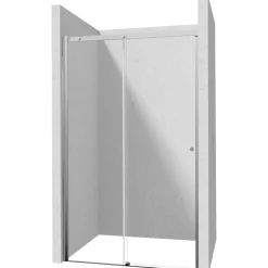 Porta doccia scorrevole Idrostile 140x200 cm Cromo