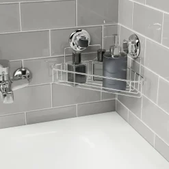 Porta oggetti doccia angolare Bestlock Bath cromo