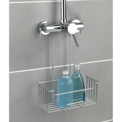 Porta oggetti doccia Milo appendibile in acciaio inox