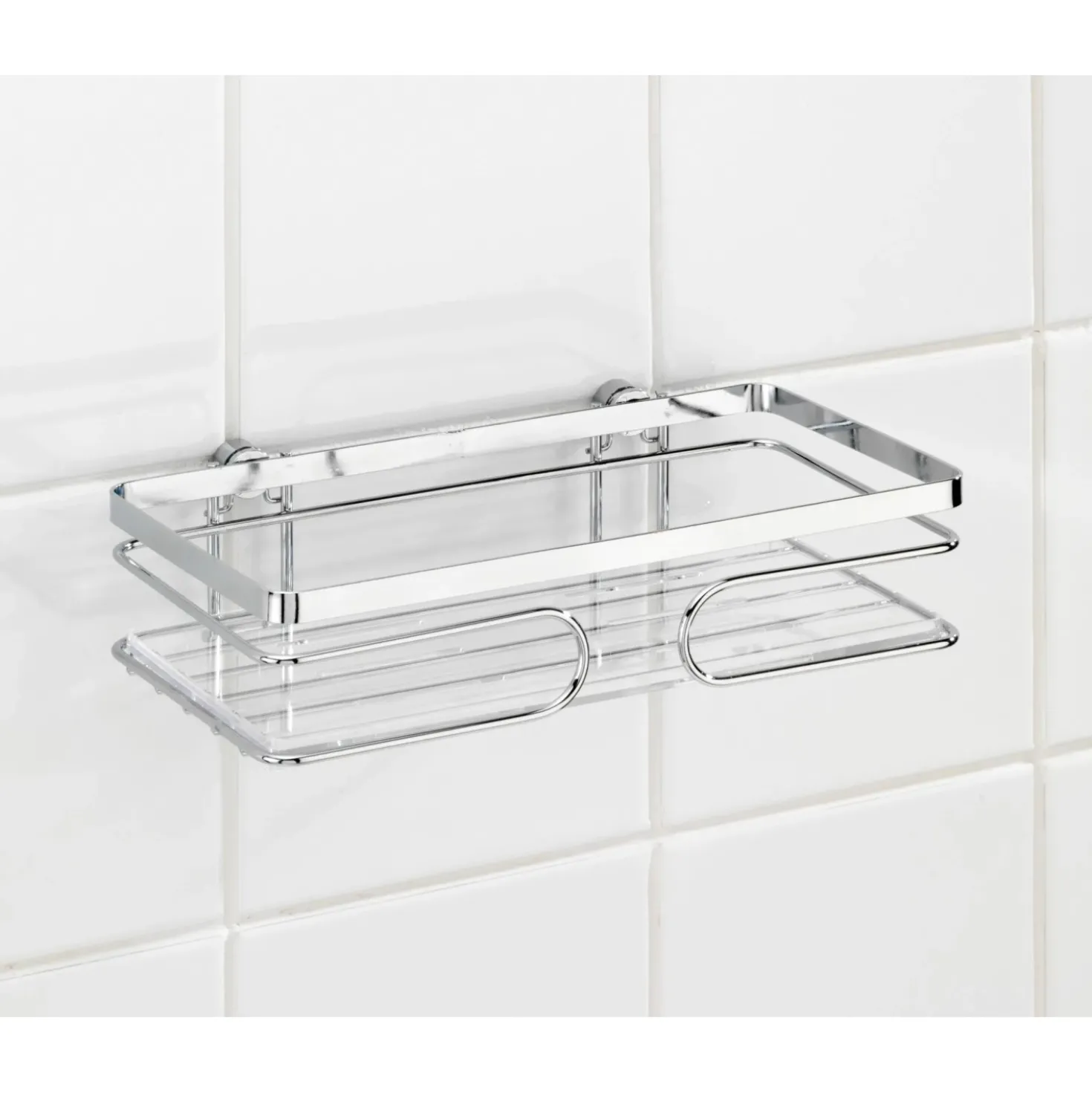 Porta oggetti doccia Premium in acciaio inox