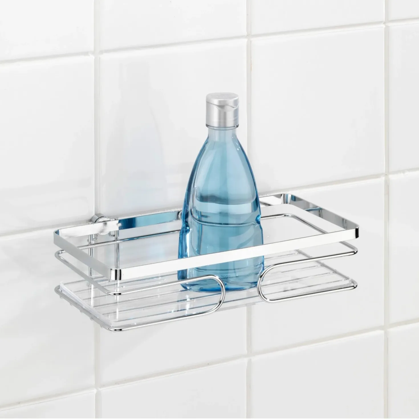 Porta oggetti doccia Premium in acciaio inox