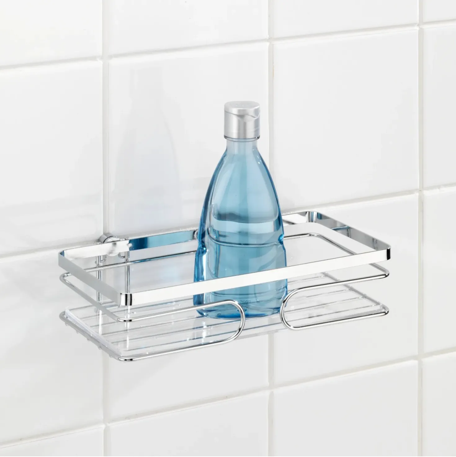 Porta oggetti doccia Premium in acciaio inox