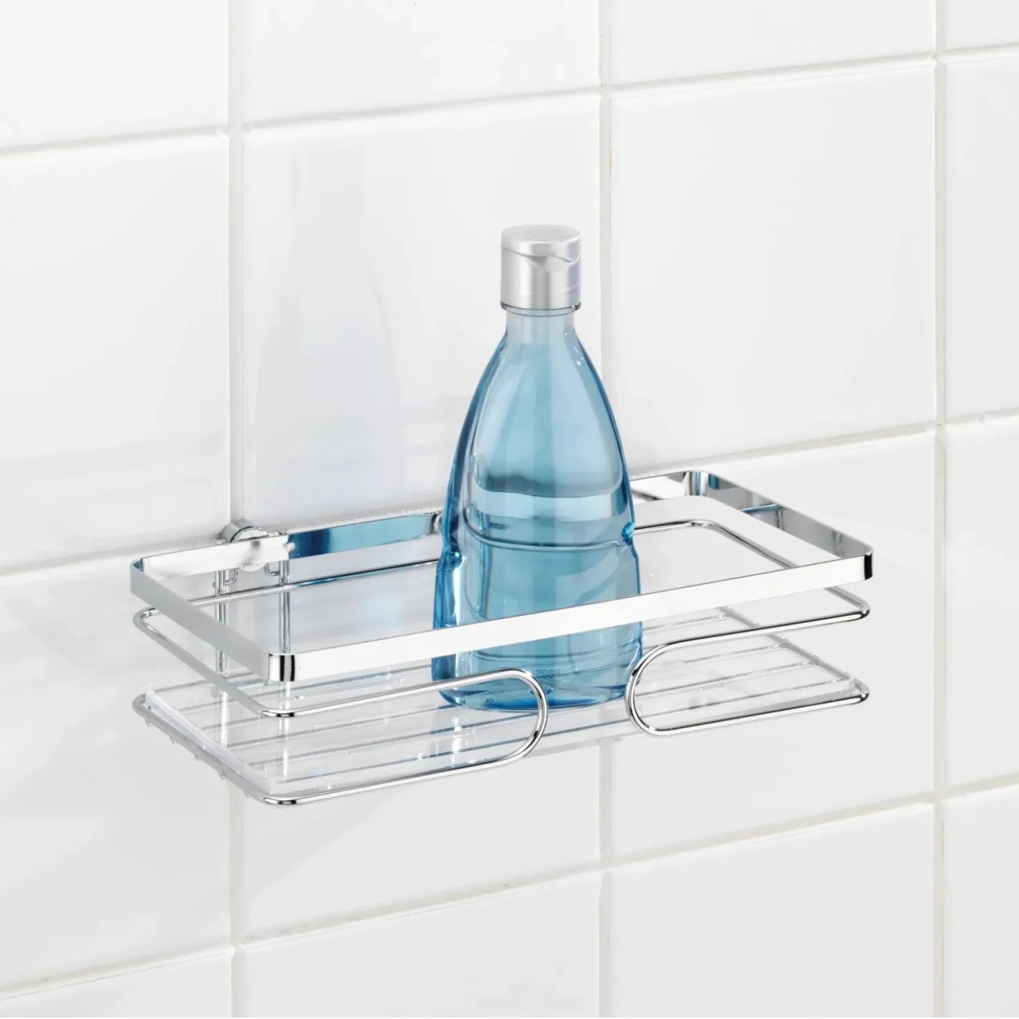 Porta oggetti doccia Premium in acciaio inox