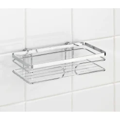 Porta oggetti doccia Premium in acciaio inox