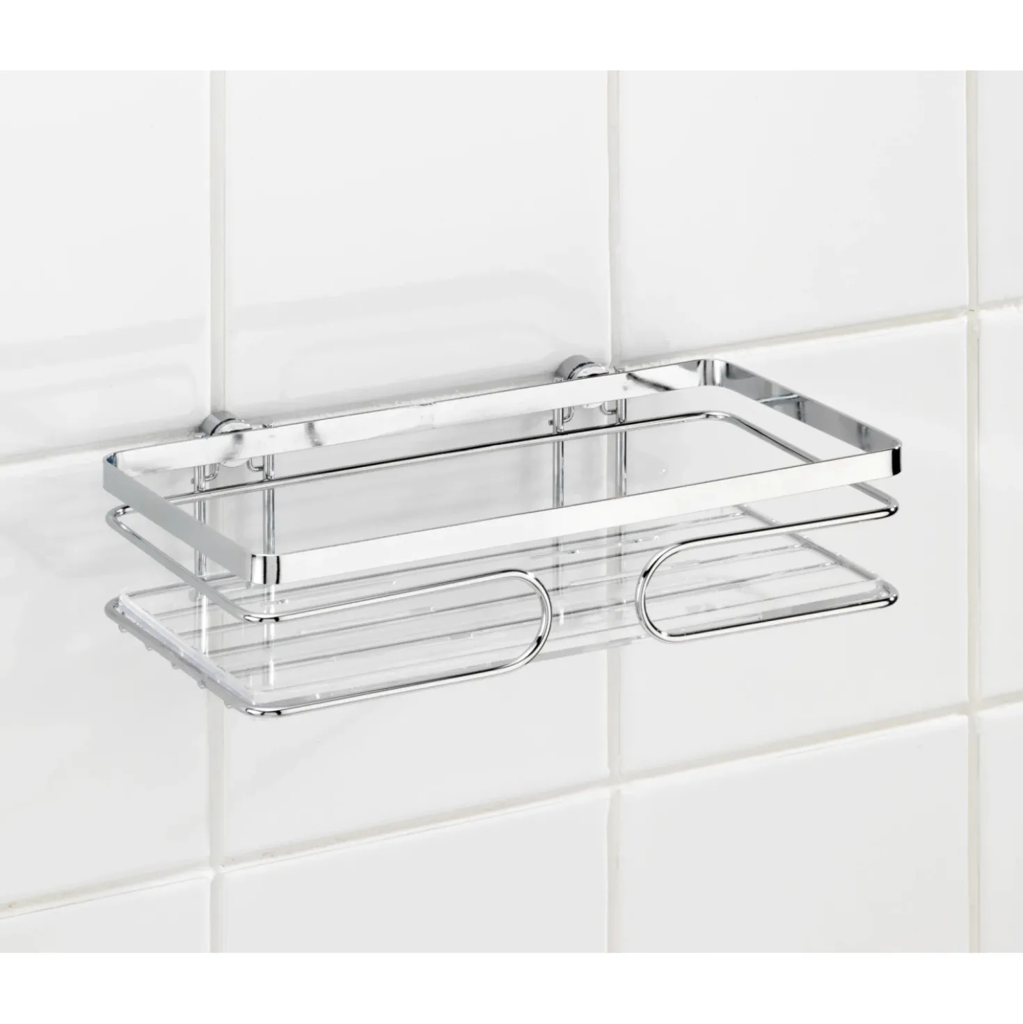 Porta oggetti doccia Premium in acciaio inox