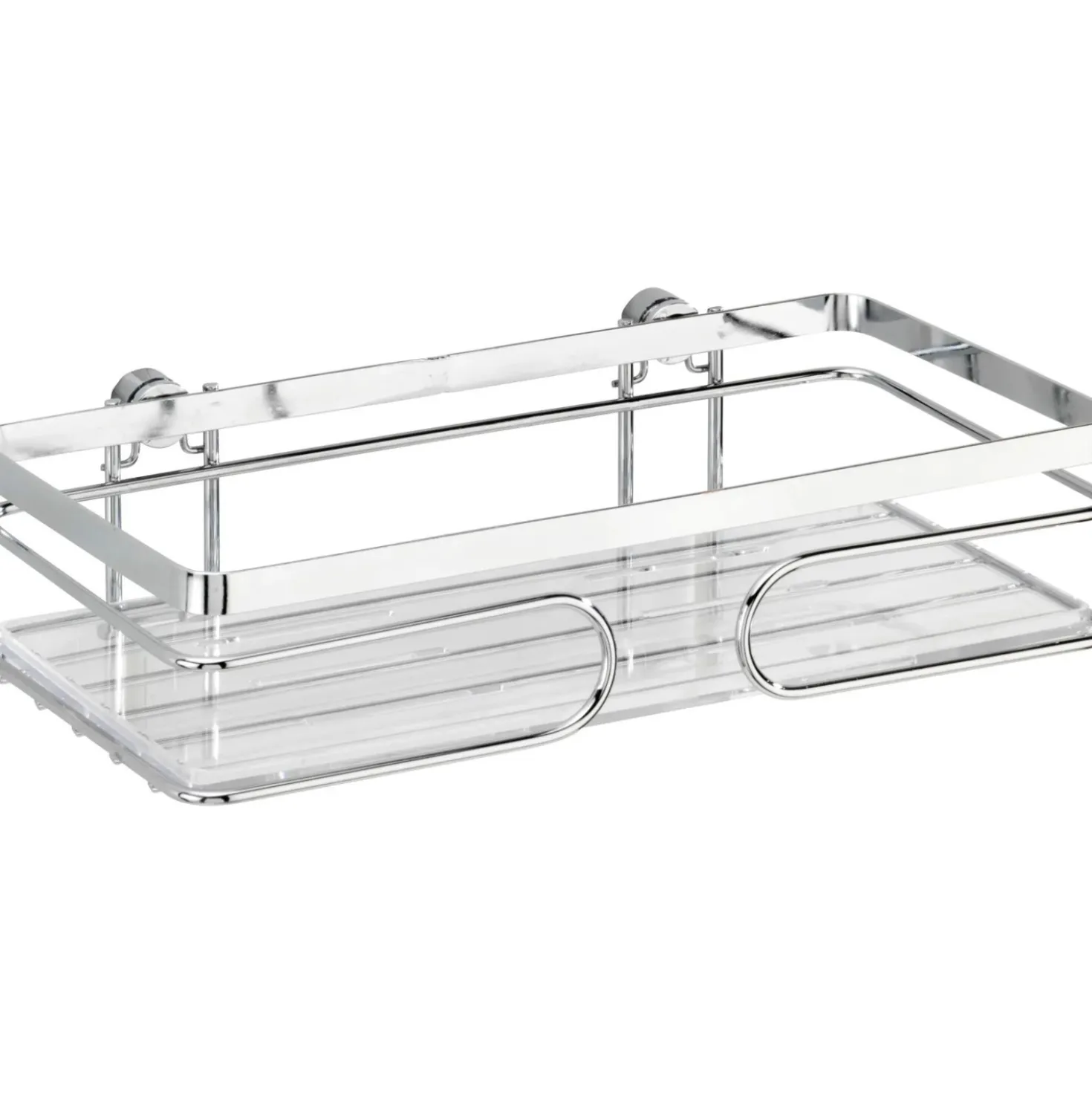 Porta oggetti doccia Premium in acciaio inox